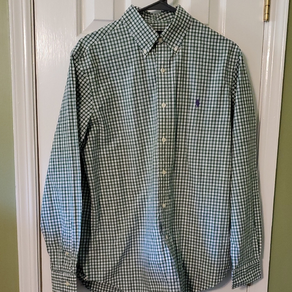 Ralph Lauren Green Gingham Check Shirt